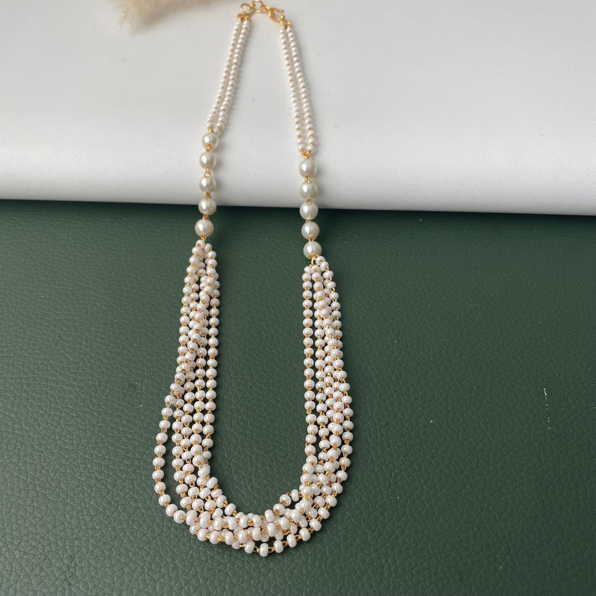 Pearl mala : Multisrand pearl necklaces