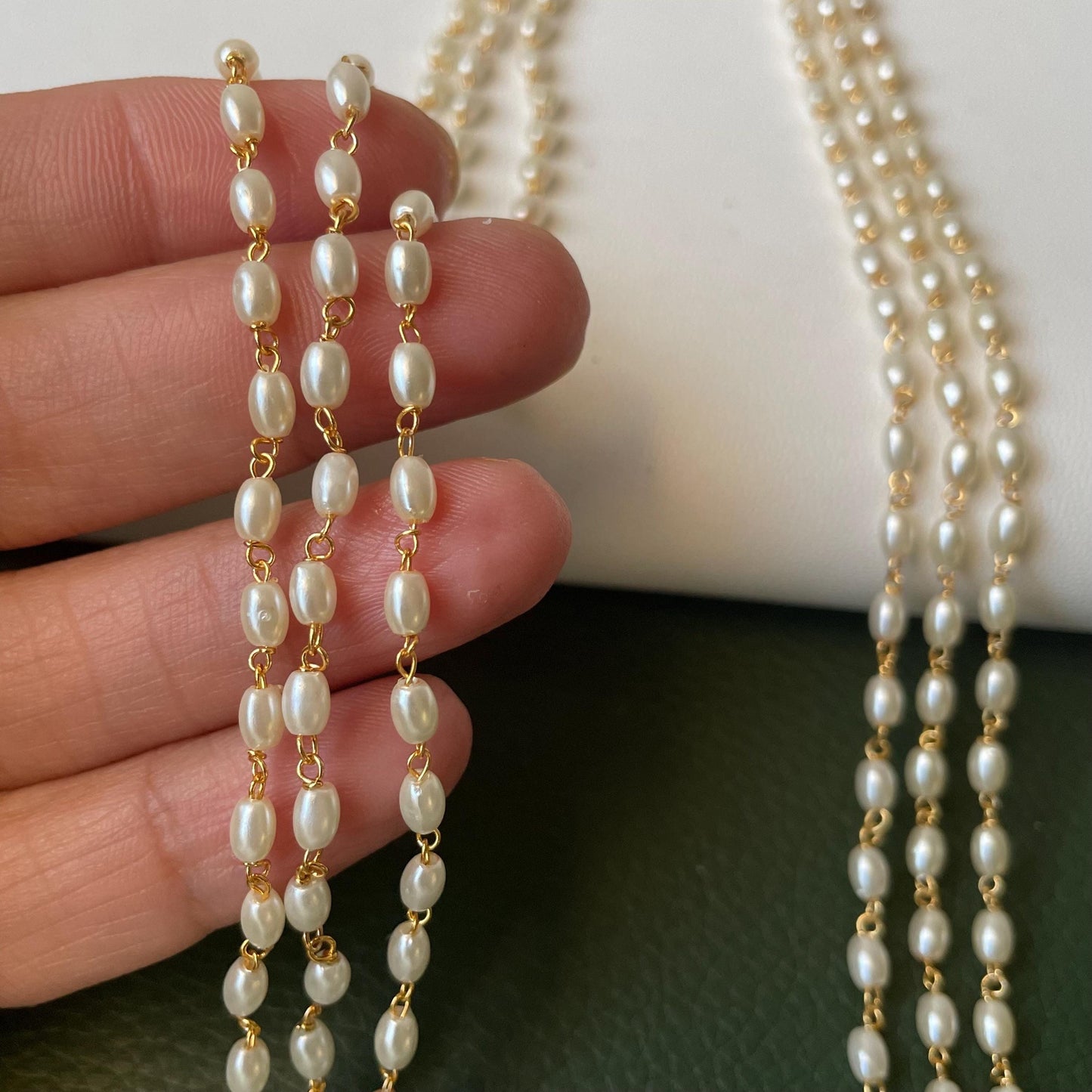 Pearl mala : Multisrand pearl necklaces