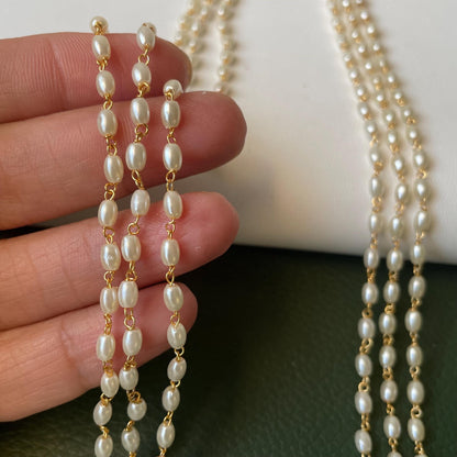 Pearl mala : Multisrand pearl necklaces