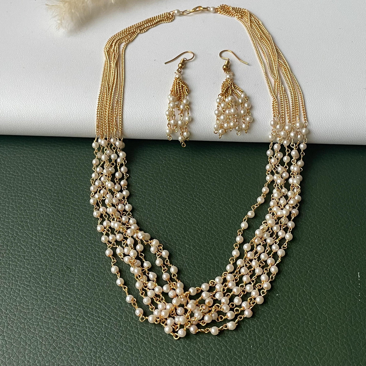 Pearl mala : Multisrand pearl necklaces
