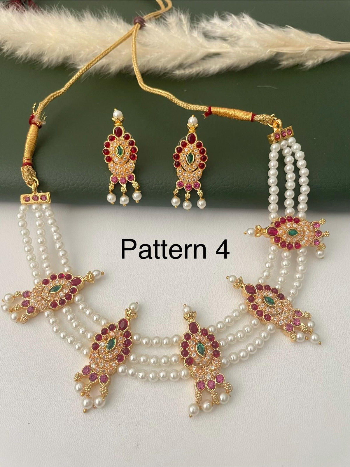 Maharashtrian pearl chinchpeti pearl choker
