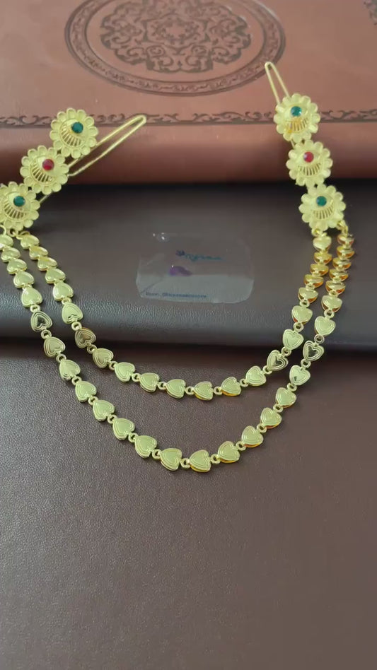 Gold Plated Wedding Hair Accessory with Pins