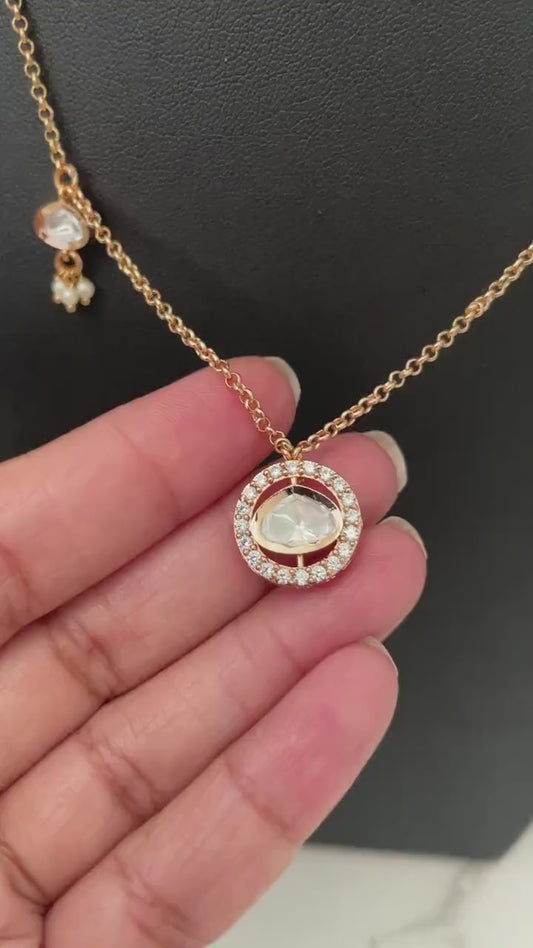 Nysaa gold plated kundan CZ trendy necklace set