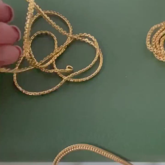 High gold plated 24 inch long Indian chain