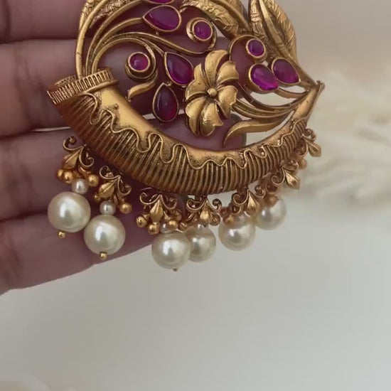 Hair brooch | Juda Pin | Bollywood jewelry