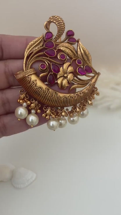 Hair brooch | Juda Pin | Bollywood jewelry