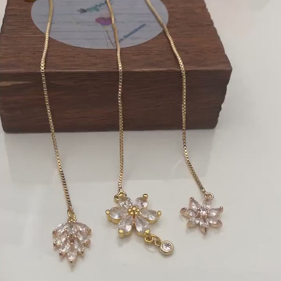 Gold Plated Cubic Zirconia Maang Tikka for Little Girls