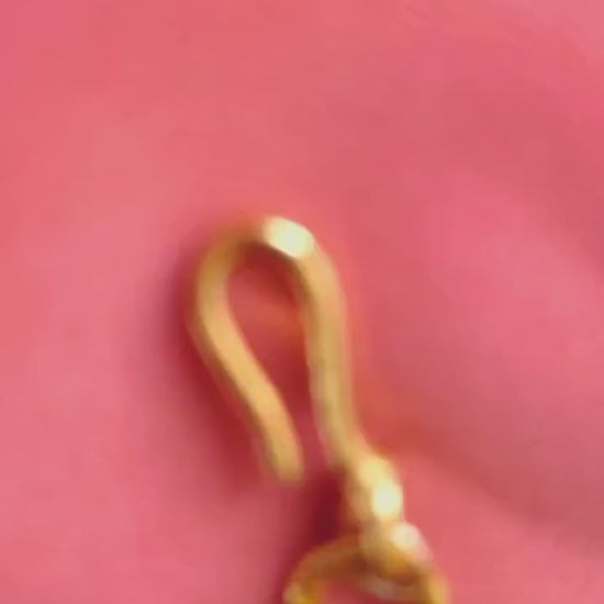 Gold plated Kundan pasa jhoomar hair accessory for brides
