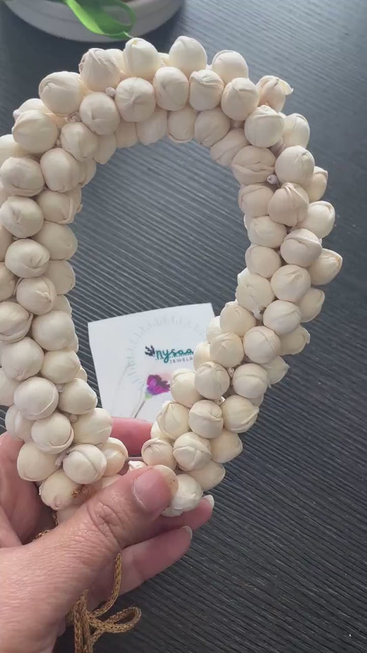 Reusable Jasmine Gajra: Artificial Mogara Flower Hair Accessory