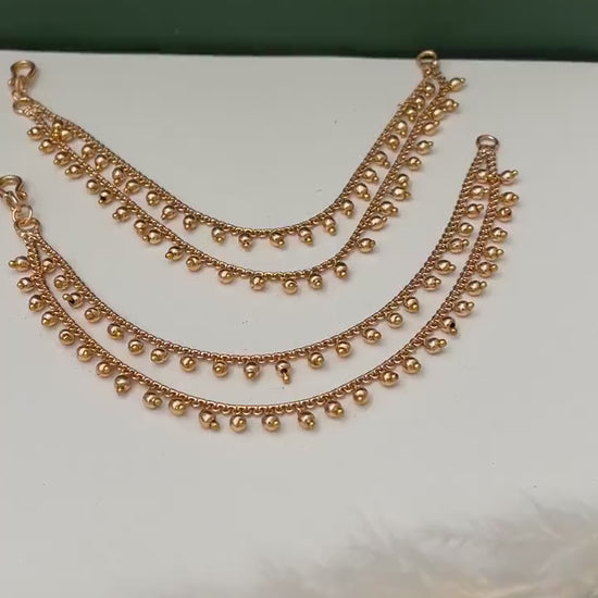 High Gold plated ear chain