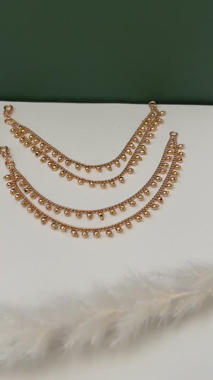 High Gold plated ear chain