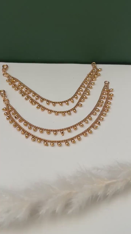 High Gold plated ear chain