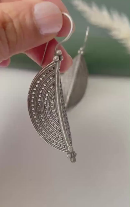 Black Oxidised danglers