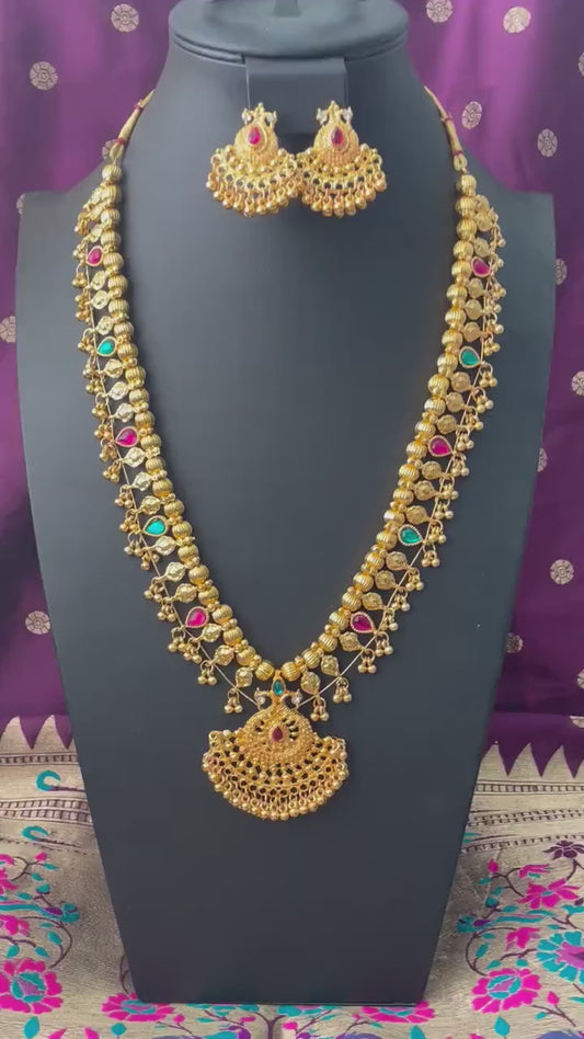 21 Paan Kolhapuri Saaj Necklace: Marathi Bridal Jewelry