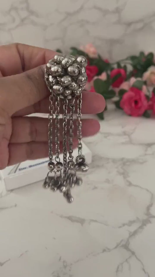 Oxidized Ghungroo Hair Pin: Bollywood Juda Accessory