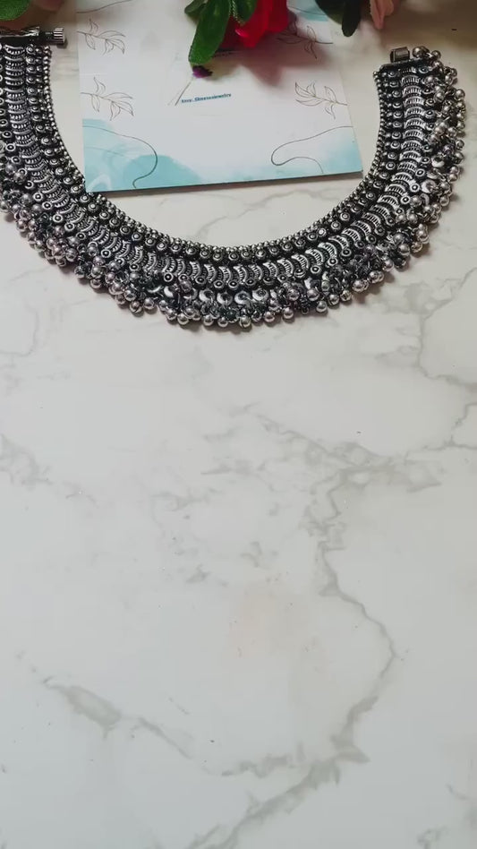 Nysaa big Oxidized ghungroo payal anklet  | Golusu | Jhanjar