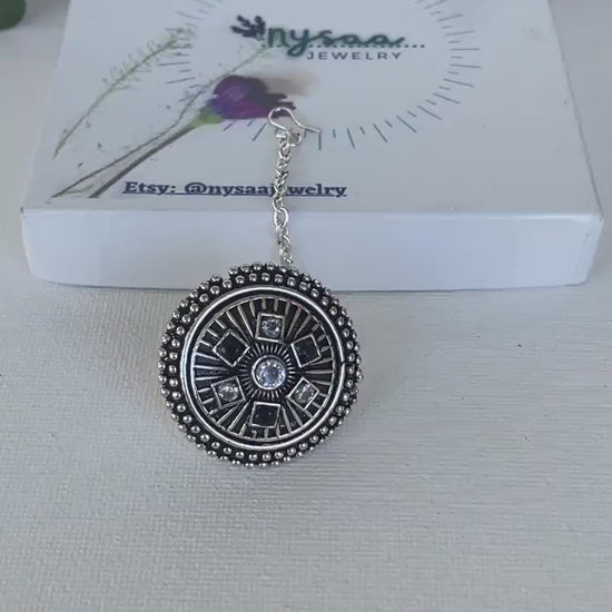 Restocked : Rajasthani Borla | Head bore | Oxidised borla | hair accessories | oxidized rajputi jewelry