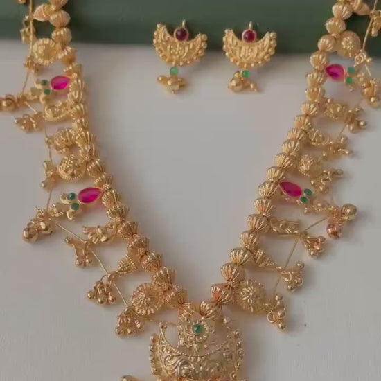 Kolhapuri Saaj Necklace: Marathi Bridal Jewelry