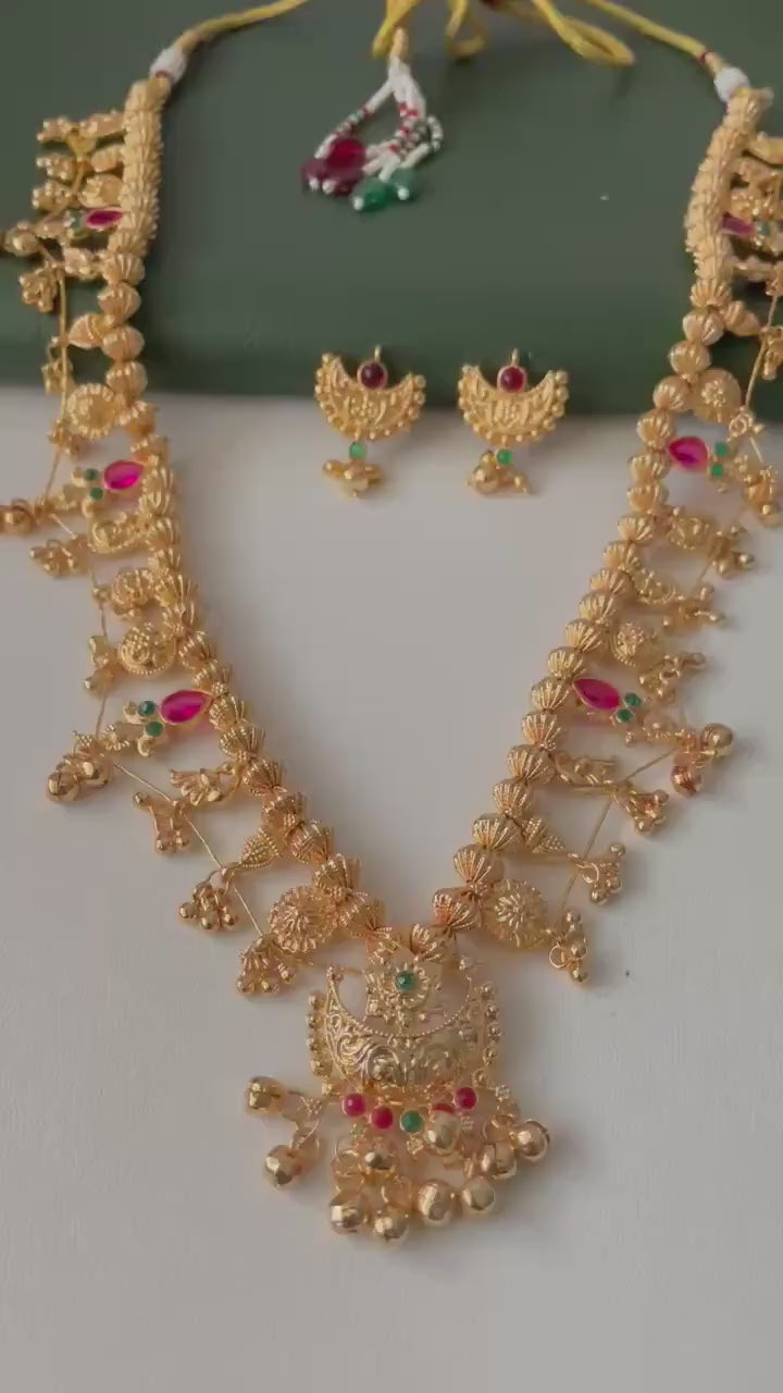 Kolhapuri Saaj Necklace: Marathi Bridal Jewelry