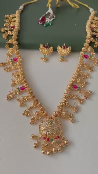 Kolhapuri Saaj Necklace: Marathi Bridal Jewelry