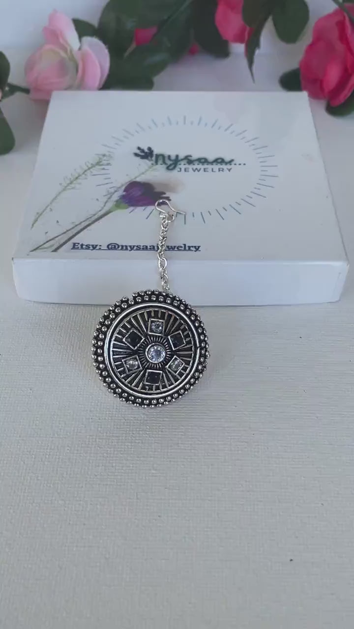 Restocked : Rajasthani Borla | Head bore | Oxidised borla | hair accessories | oxidized rajputi jewelry